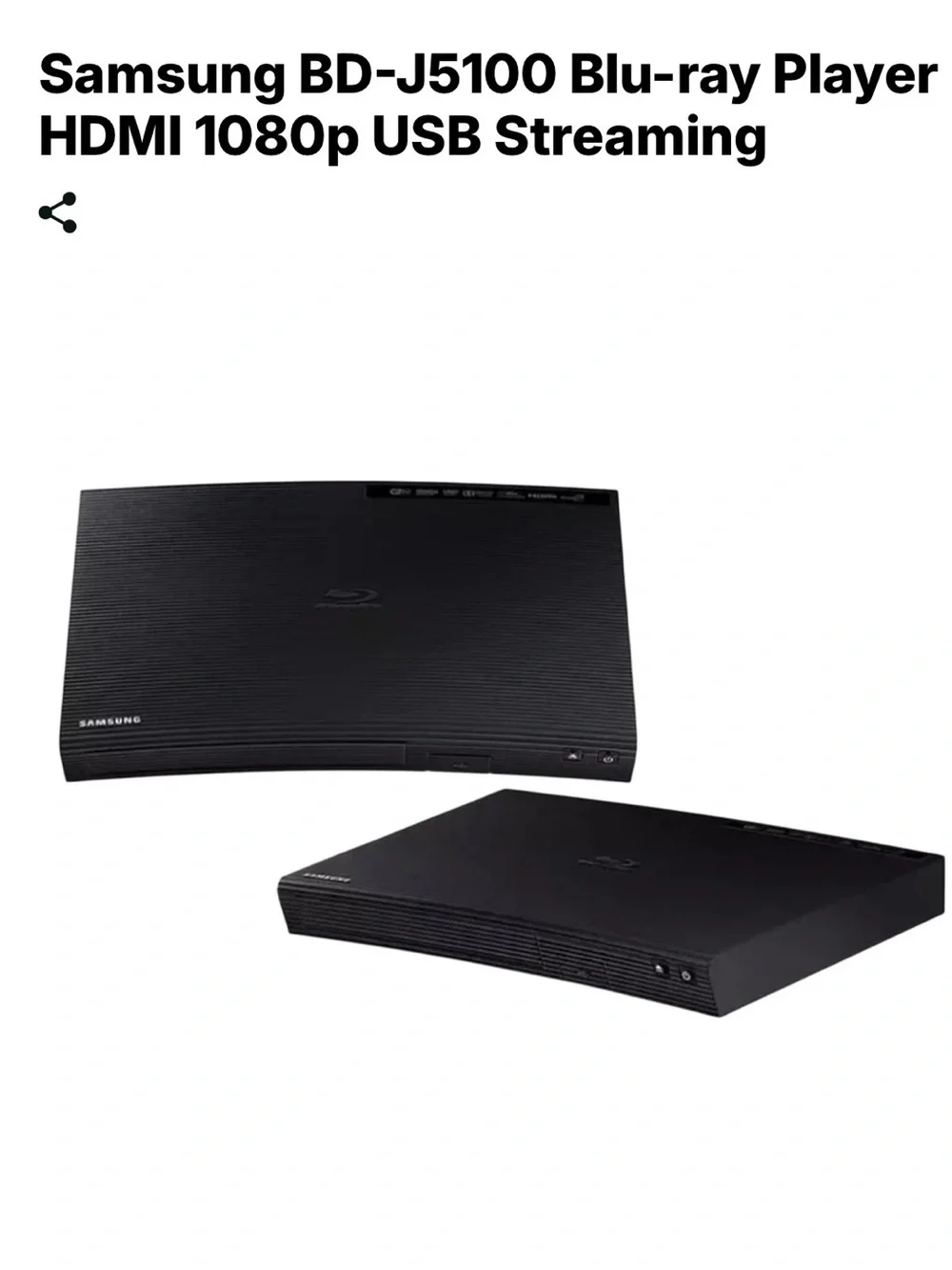 Samsung Blu-ray Player Model BD-JM51 + Remote & HDMI Cable + Lot of Movies/Shows